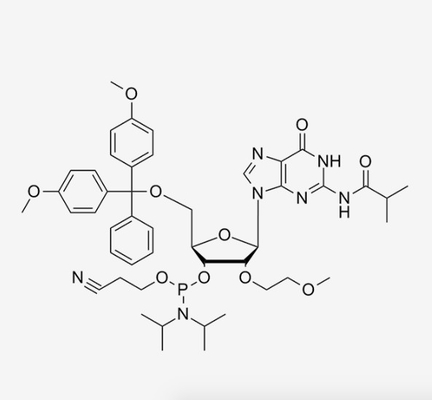 -2'-O-MOE-G (iBu) - CLAR el ≥98% CAS 251647-55-9 de Phosphoramidite del nucleósido de CE-RNA