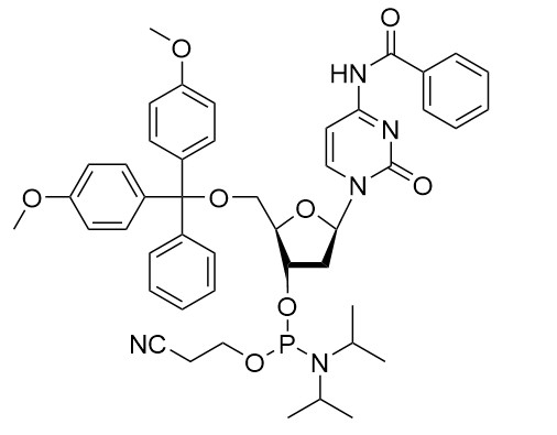 dC(Bz) -CE-Nucleósido Fosforamidita Síntesis de ADN CAS 102212-98-6