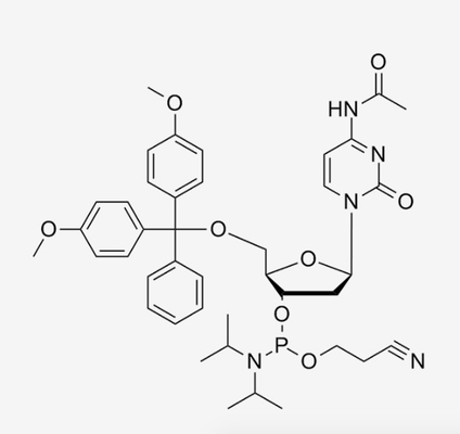 5' - O--N4-Acetyl-2'-Deoxycytidine modificó los nucleótidos 3' - síntesis C41H50N5O8P CAS 154110-40-4 de la DNA de Phosphoramidite del CE