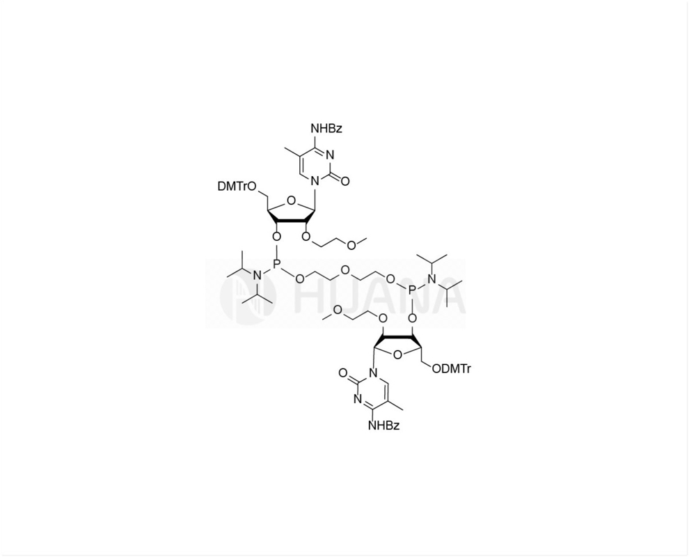 Di ((5'-O-DMTr-2'-O-MOE-5-Me-rC(Bz)-3'-oxy) - ((oxybis ((etano-1,2-diyl)) - bis ((diisopropilfosforamidita)