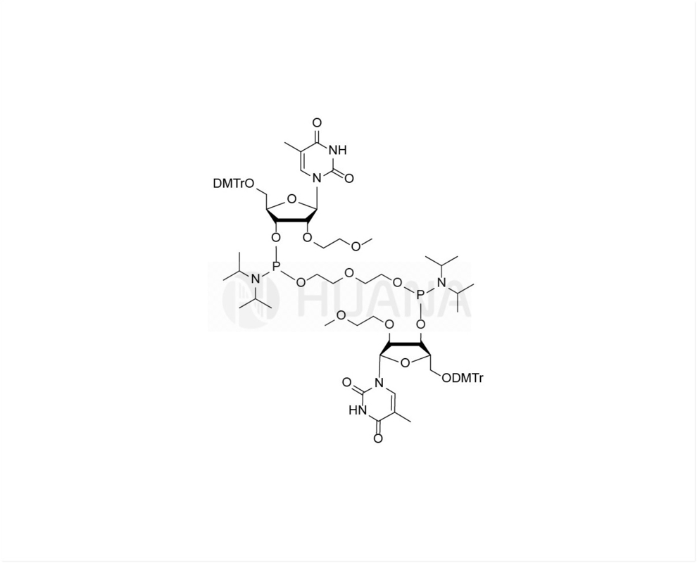 Di ((5'-O-DMTr-2'-O-MOE-rT-3'-oxy) - ((oxybis ((etan-1,2-diyl)) - bis ((diisopropilfosforamidita)