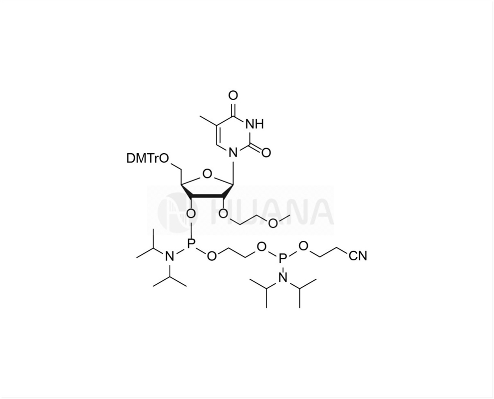 5'-O-DMT-2'-O-MOE-rT-3'- ((2-cianoetoxi) ((diisopropilamino) fosforamidita) -etil-diisopropilfosforamidita
